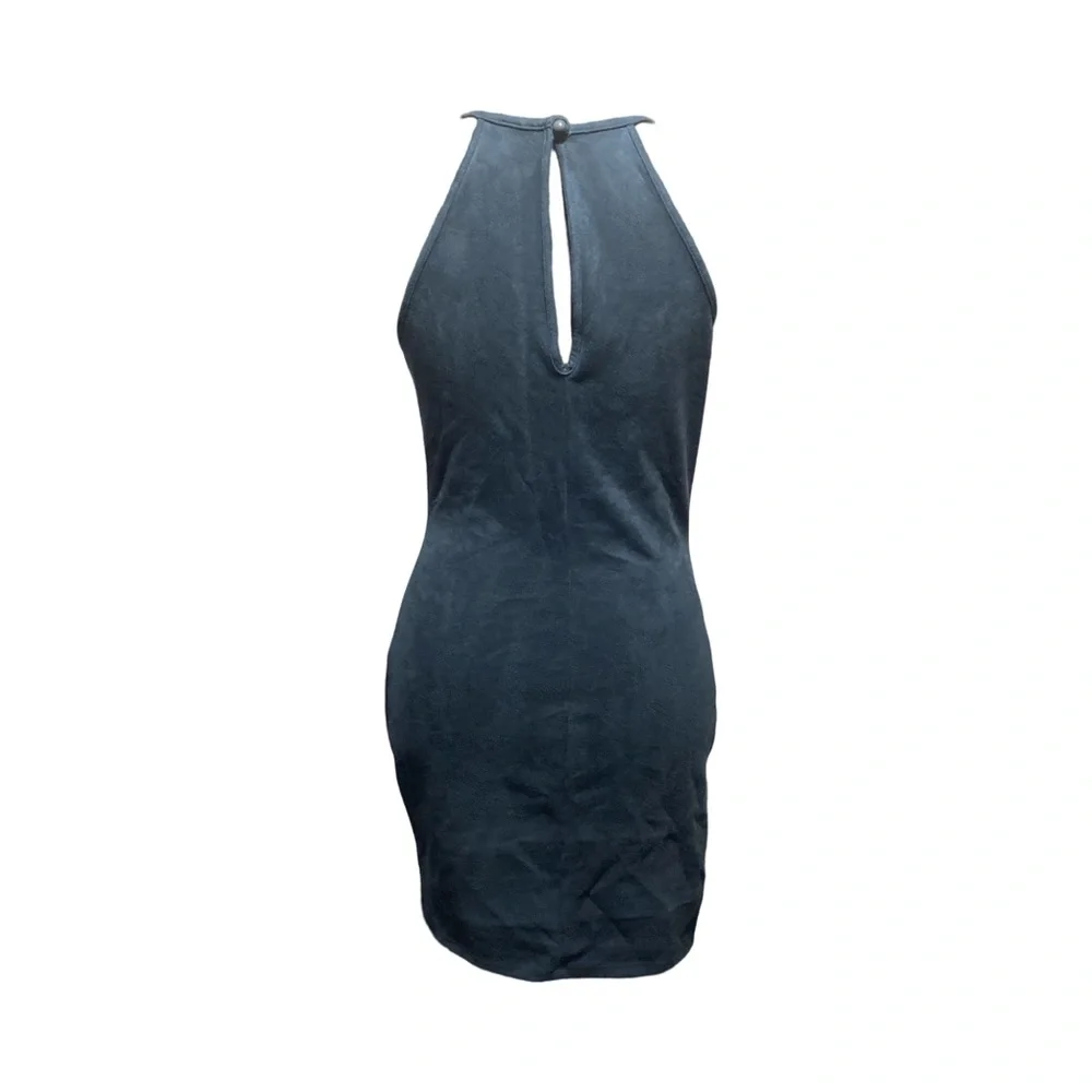 Windsor Dark Green Suede dress - Picture 2 of 2